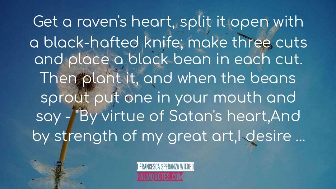 Knife quotes by Francesca Speranza Wilde