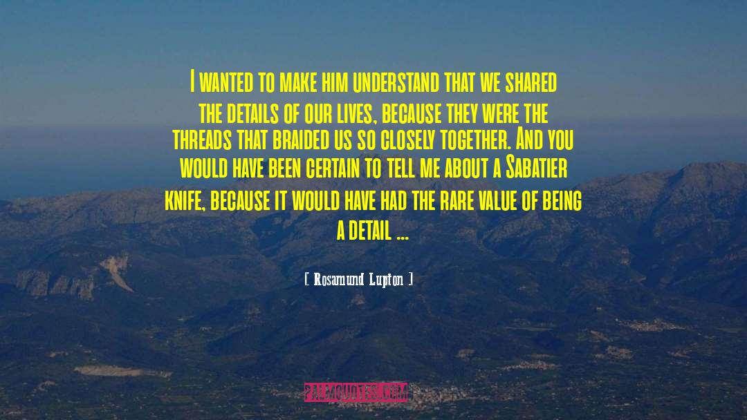 Knife Throwing quotes by Rosamund Lupton