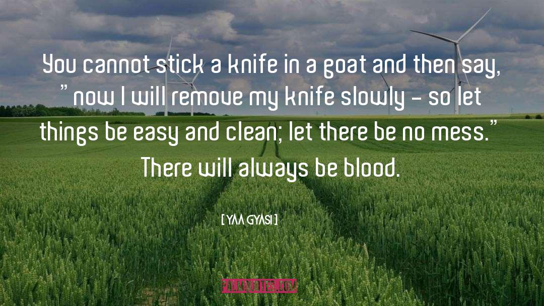 Knife Training quotes by Yaa Gyasi
