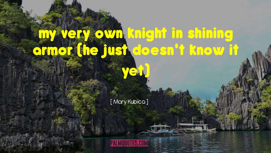 Knight In Shining Armor quotes by Mary Kubica