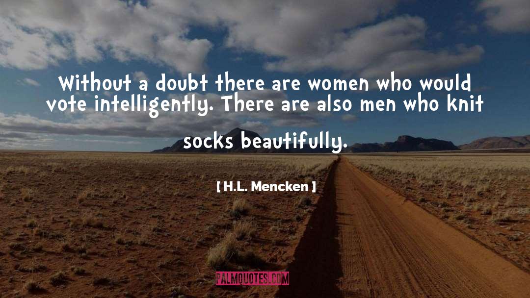 Knit quotes by H.L. Mencken