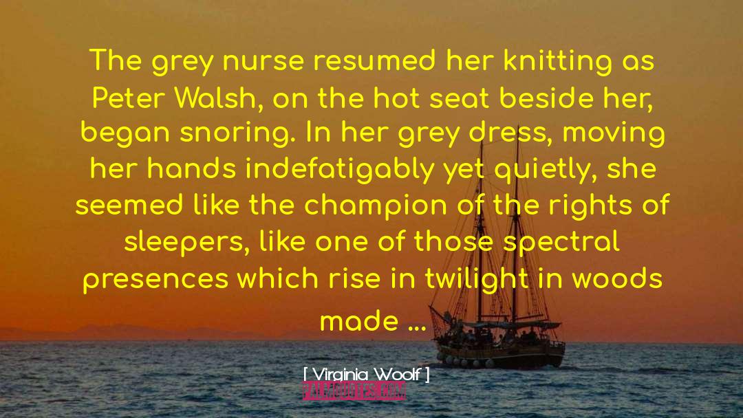 Knitting quotes by Virginia Woolf