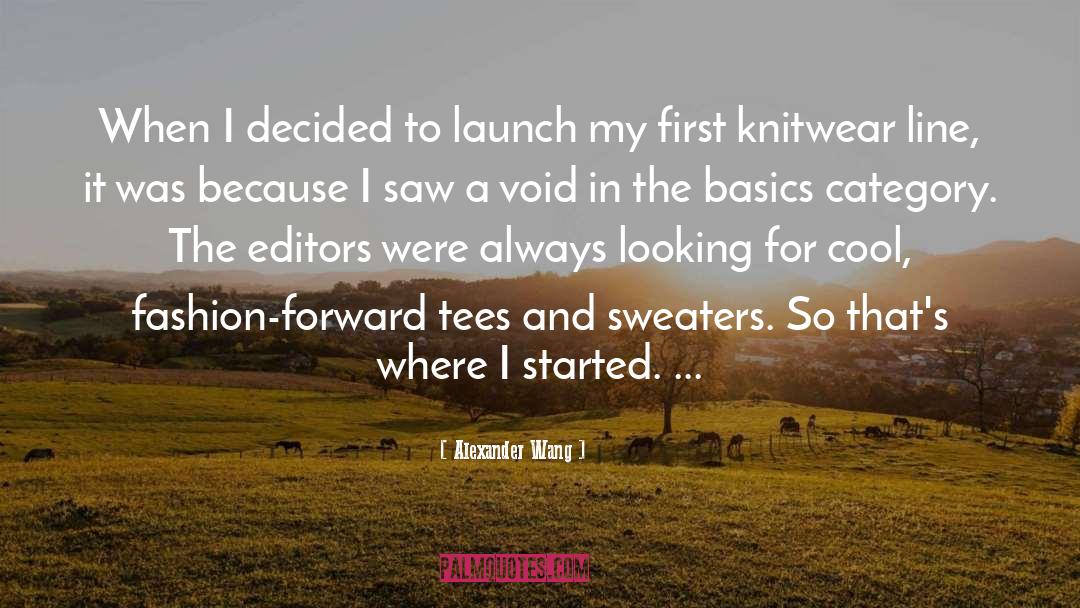 Knitwear quotes by Alexander Wang