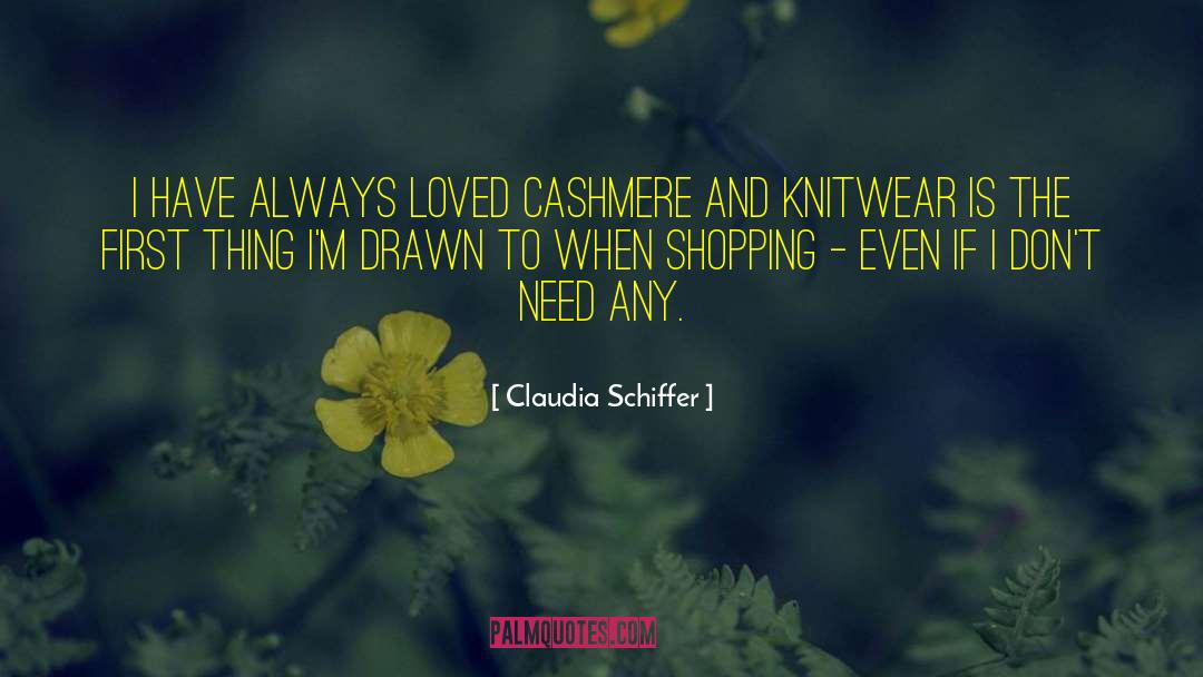 Knitwear quotes by Claudia Schiffer