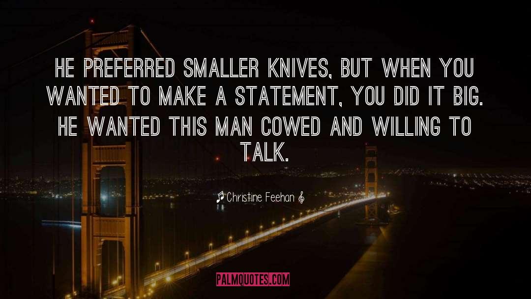 Knives quotes by Christine Feehan