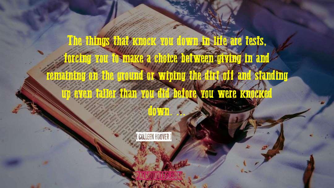 Knocked Down quotes by Colleen Hoover