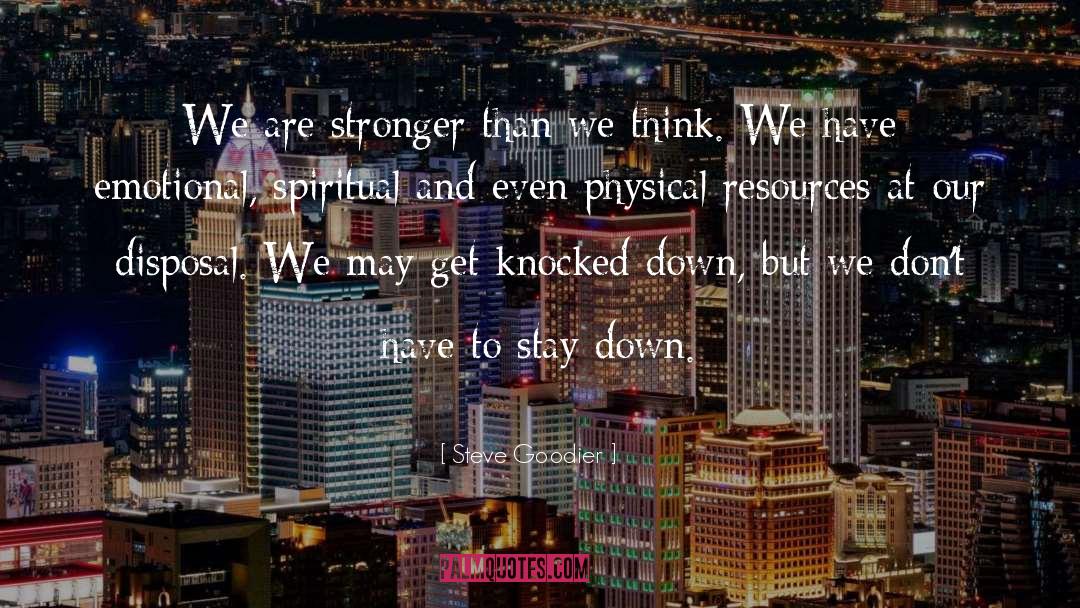 Knocked Down quotes by Steve Goodier