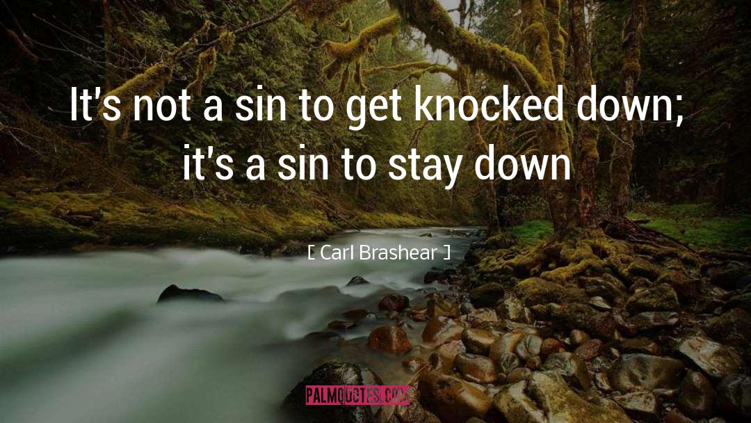 Knocked Down quotes by Carl Brashear