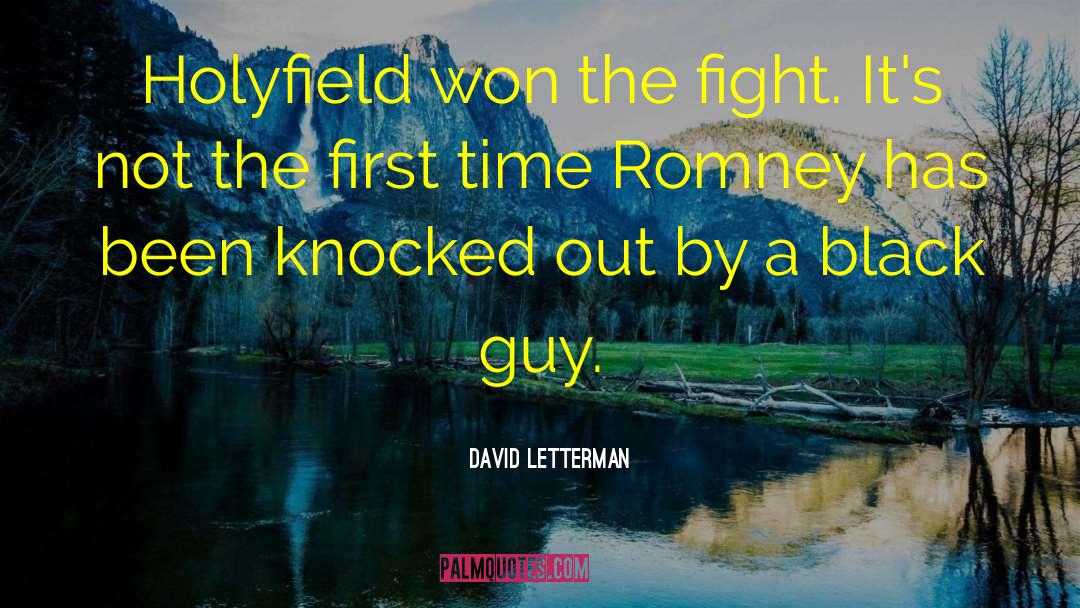 Knocked Out quotes by David Letterman