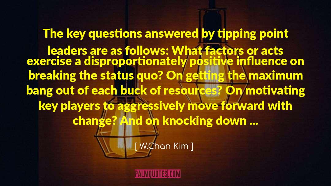 Knocking Down quotes by W.Chan Kim