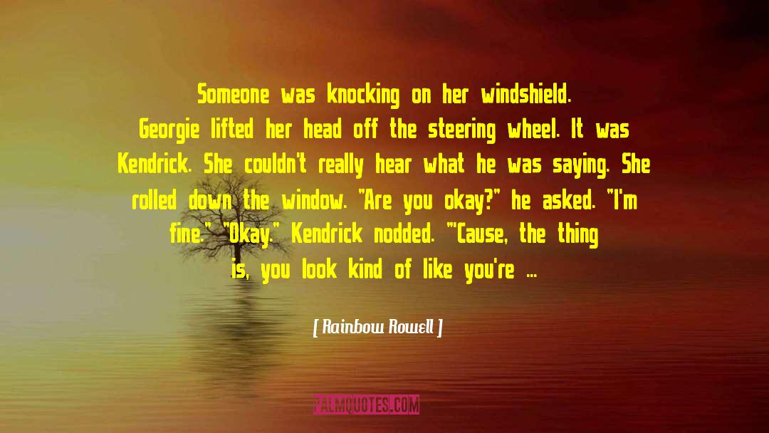 Knocking Down quotes by Rainbow Rowell