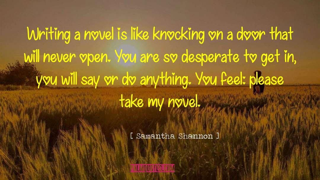 Knocking quotes by Samantha Shannon