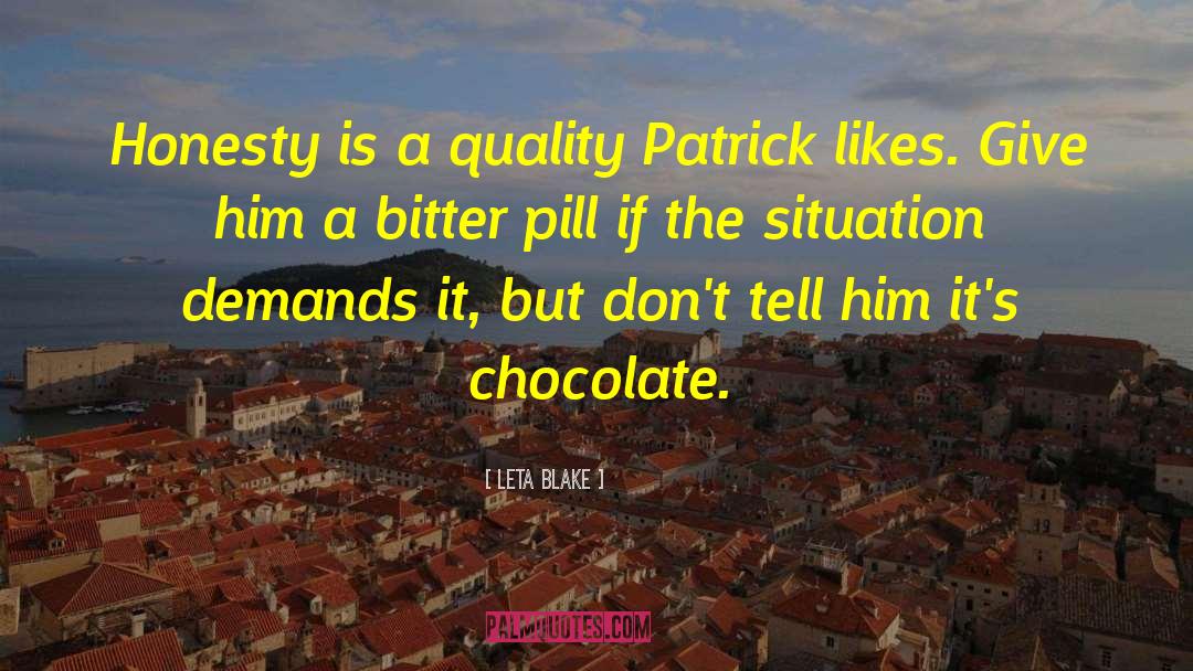 Knoppers Chocolate quotes by Leta Blake
