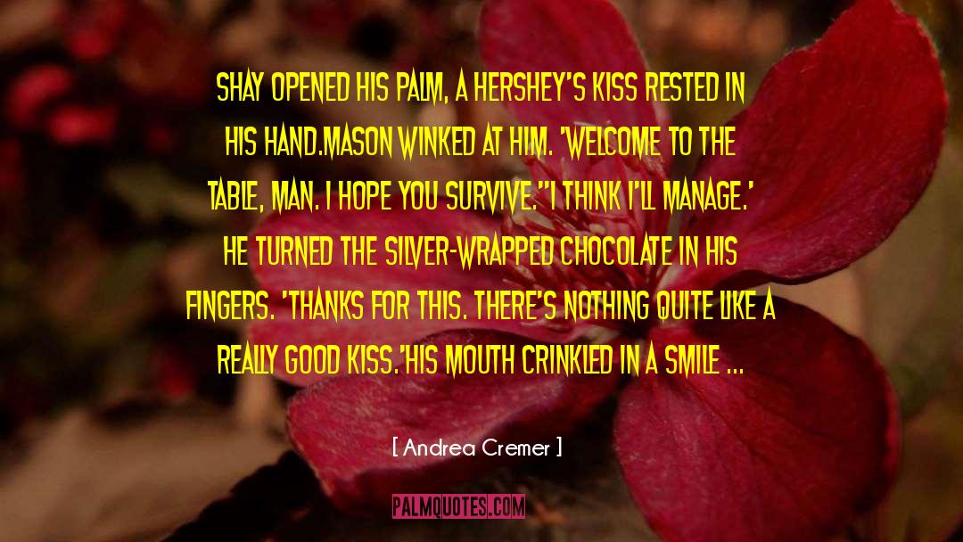 Knoppers Chocolate quotes by Andrea Cremer