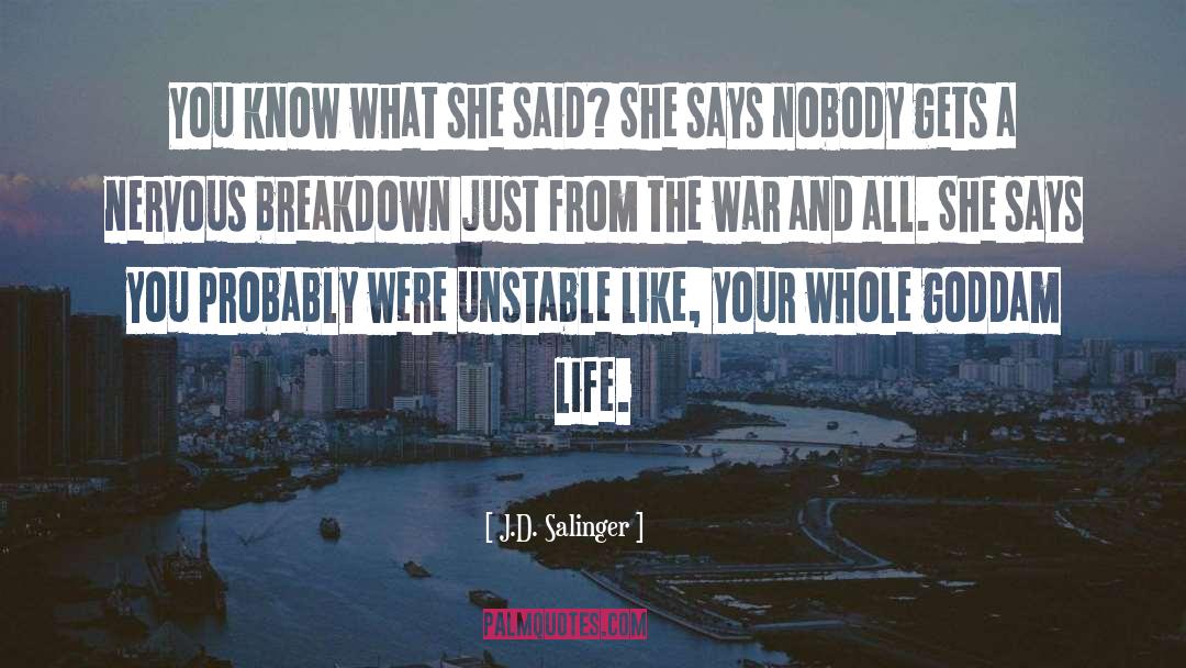 Know Creed quotes by J.D. Salinger