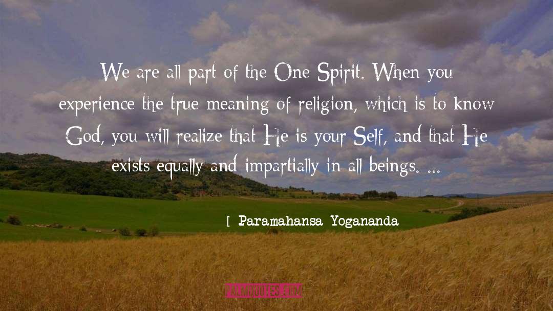 Know God quotes by Paramahansa Yogananda