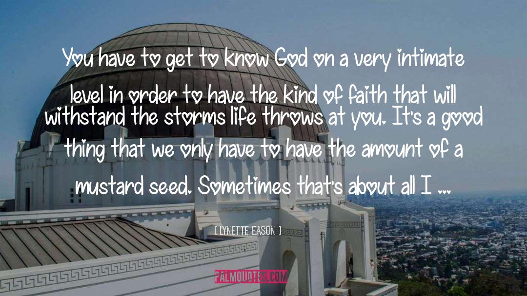 Know God quotes by Lynette Eason