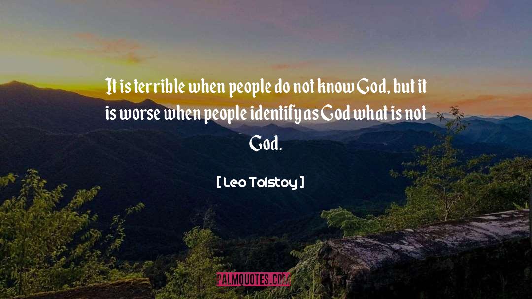 Know God quotes by Leo Tolstoy