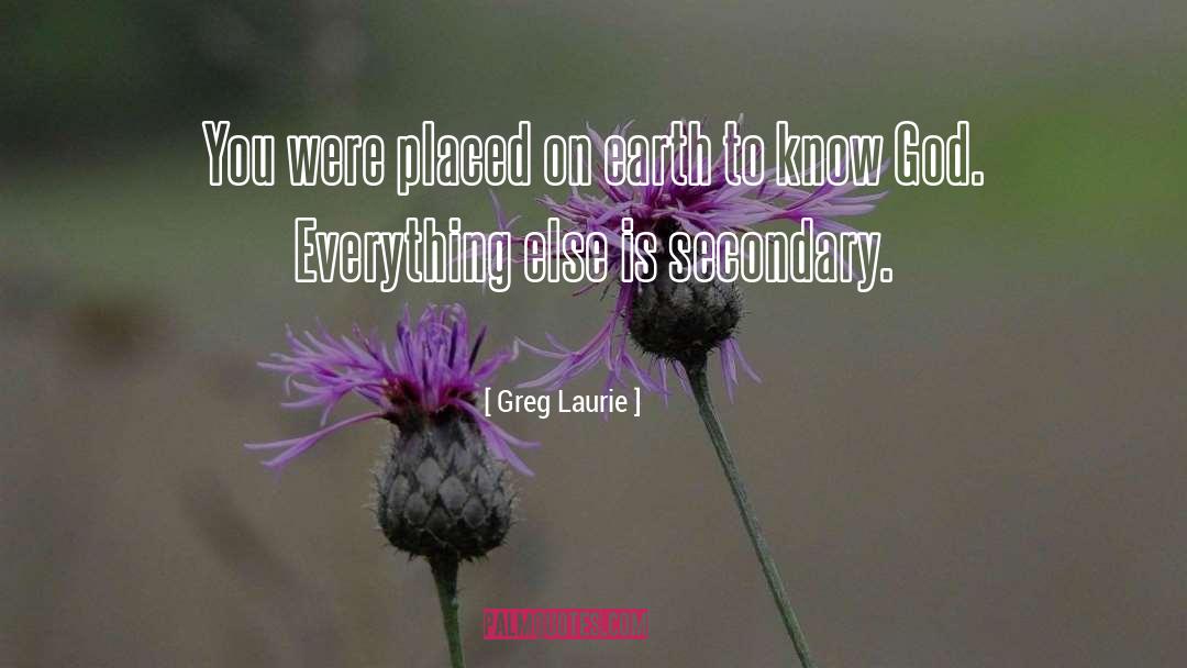 Know God quotes by Greg Laurie