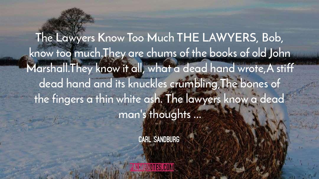 Know It All quotes by Carl Sandburg