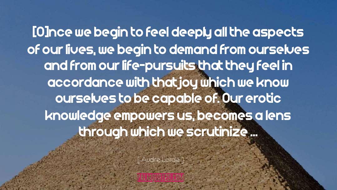 Know Ourselves quotes by Audre Lorde