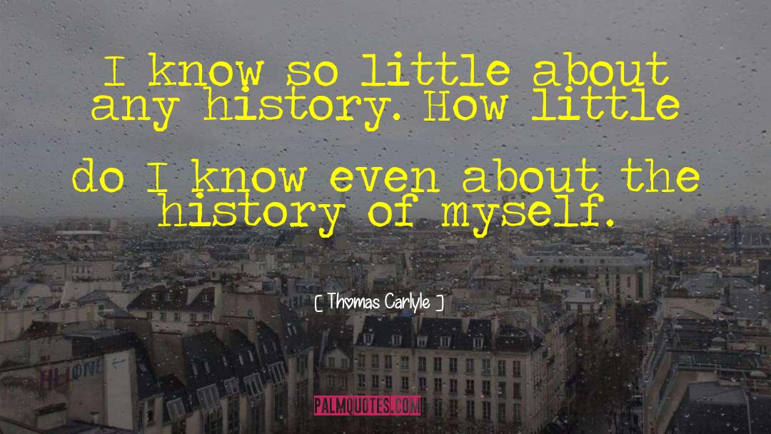 Know So Little quotes by Thomas Carlyle