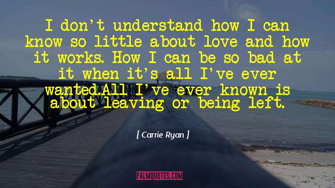 Know So Little quotes by Carrie Ryan