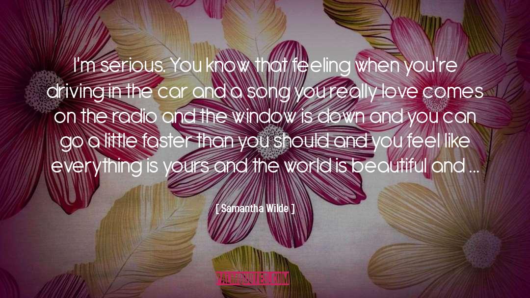 Know That Feeling quotes by Samantha Wilde