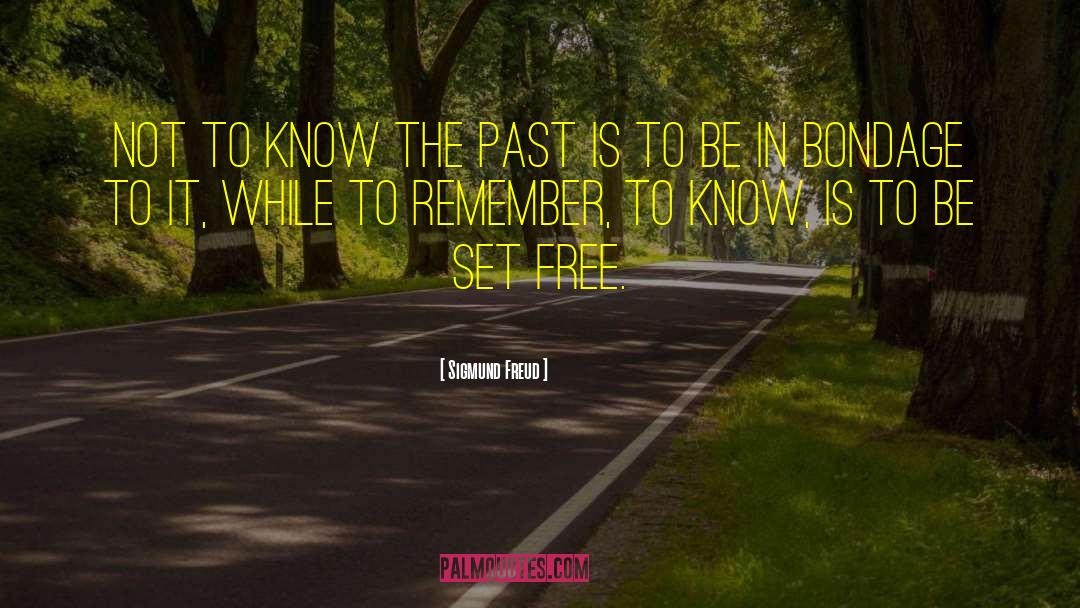 Know The Past quotes by Sigmund Freud