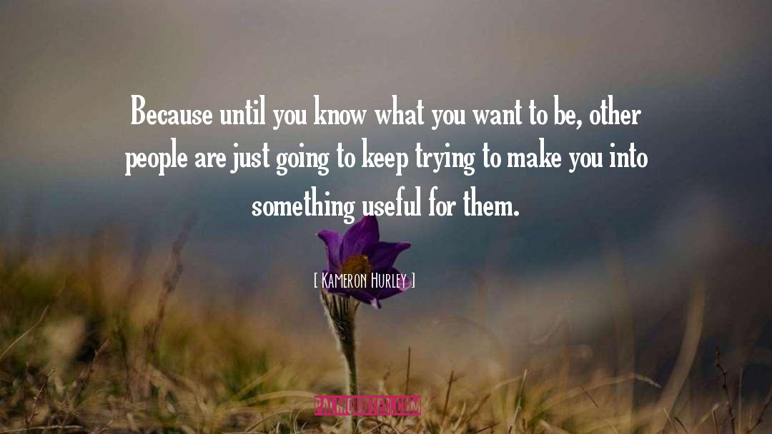 Know What You Want quotes by Kameron Hurley