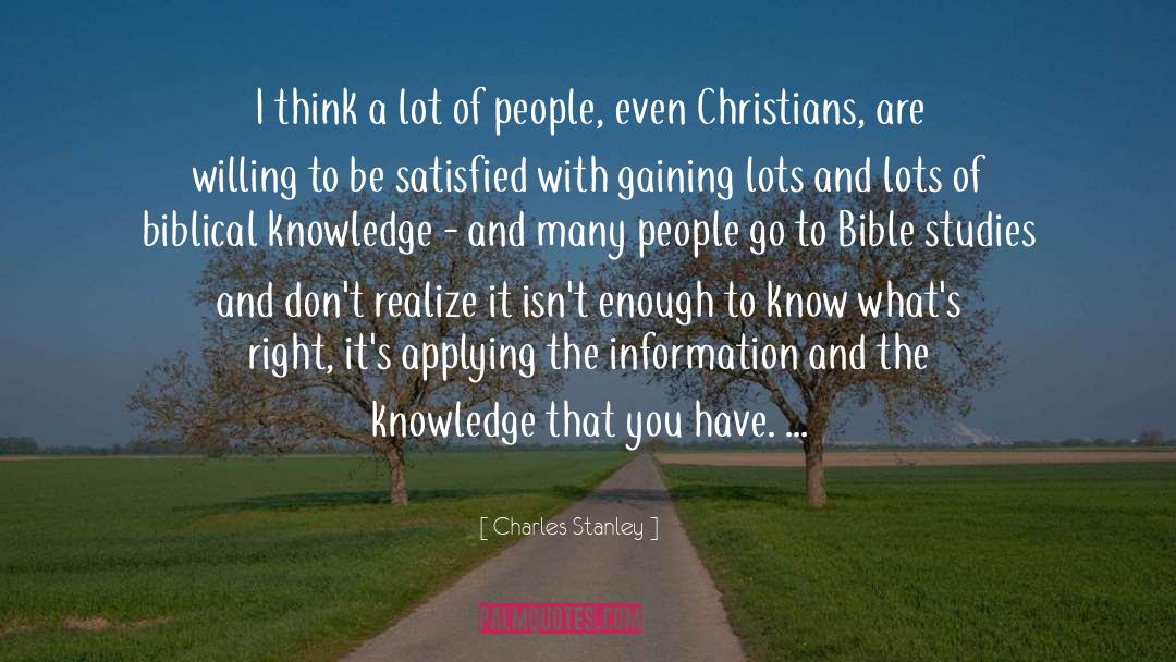 Know Whats Right quotes by Charles Stanley