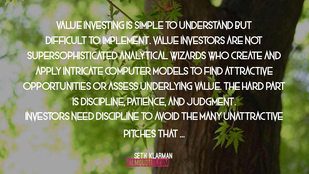 Know When To Talk quotes by Seth Klarman