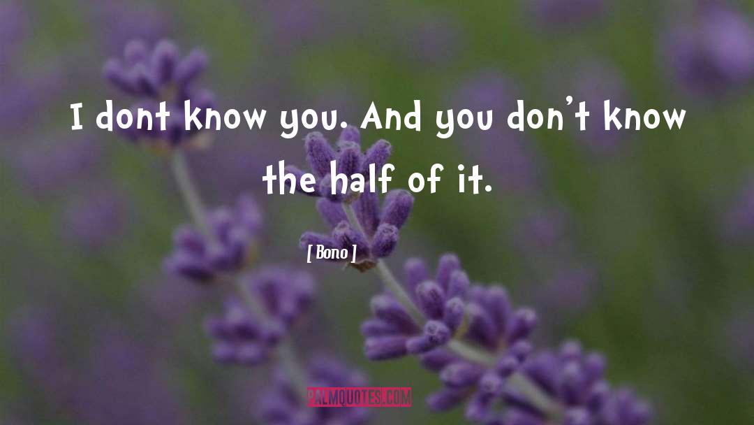 Know You quotes by Bono