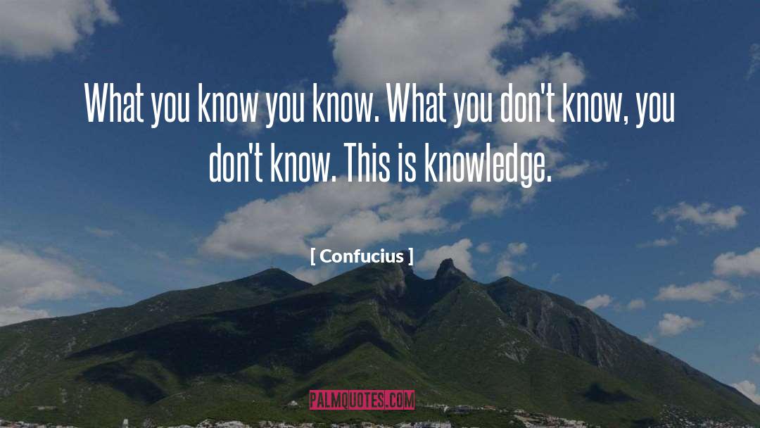 Know You quotes by Confucius