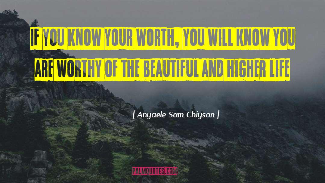 Know Your Worth quotes by Anyaele Sam Chiyson