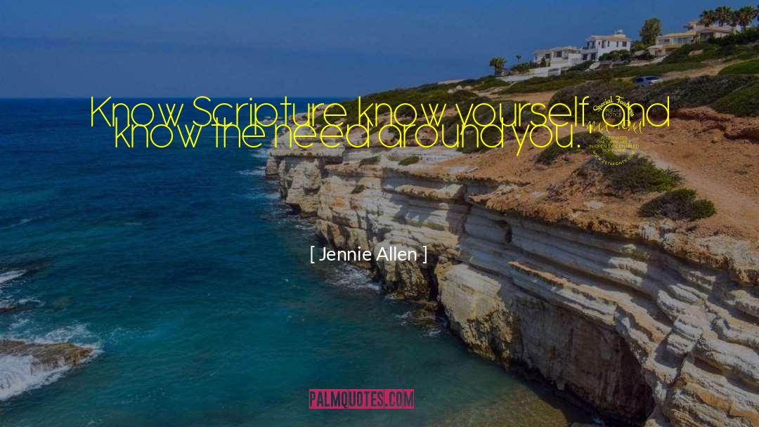 Know Yourself quotes by Jennie Allen