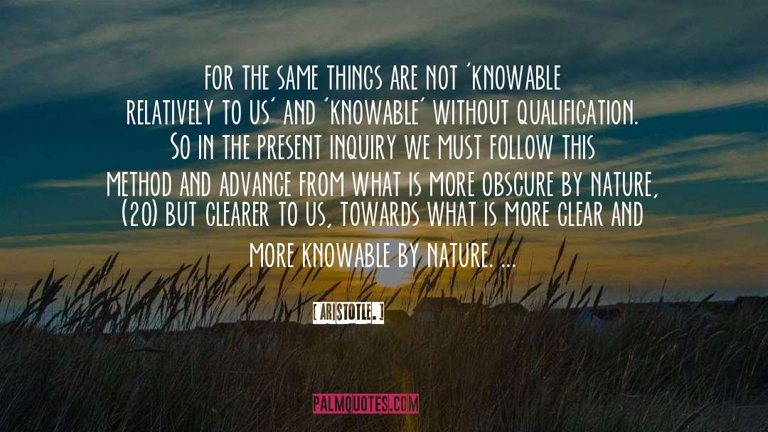 Knowable quotes by Aristotle.