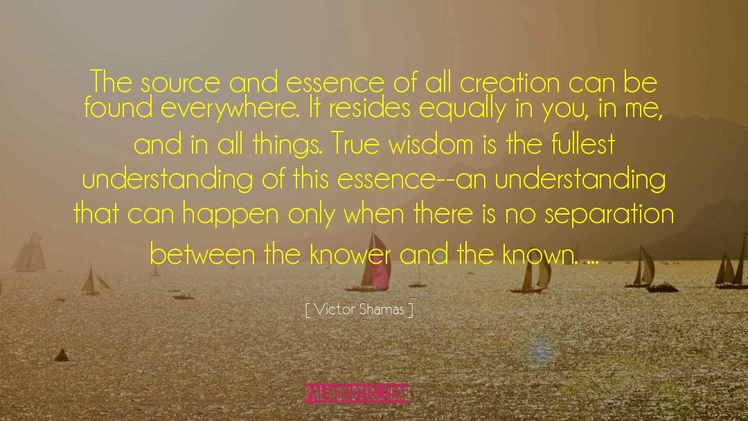 Knower quotes by Victor Shamas