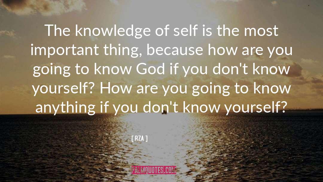 Knowing God quotes by RZA