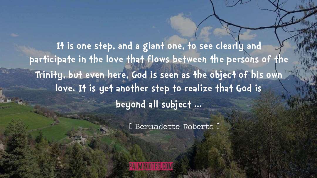 Knowing God quotes by Bernadette Roberts