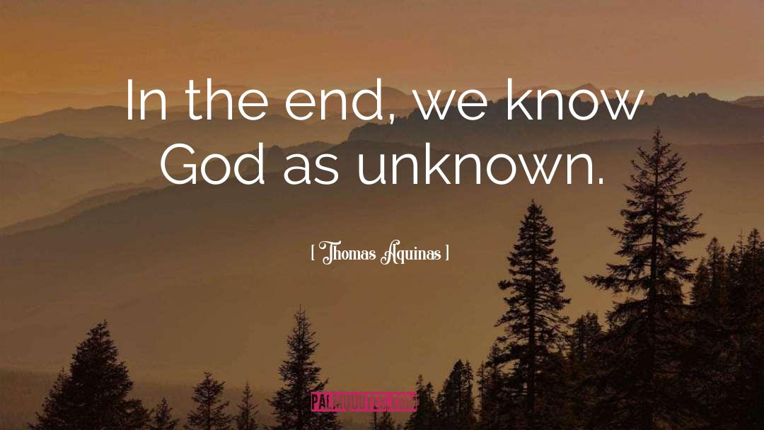 Knowing God quotes by Thomas Aquinas