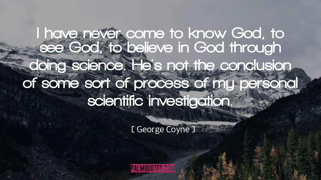 Knowing God quotes by George Coyne