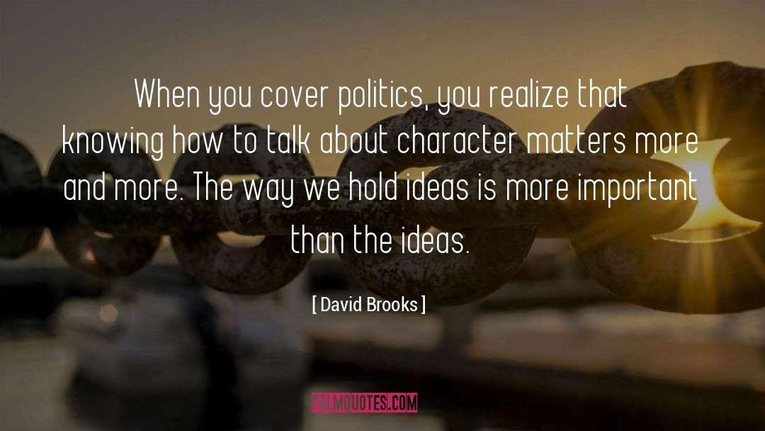 Knowing How quotes by David Brooks