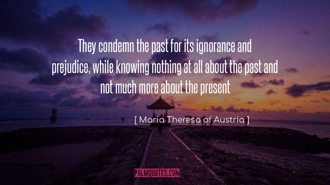 Knowing Nothing quotes by Maria Theresa Of Austria