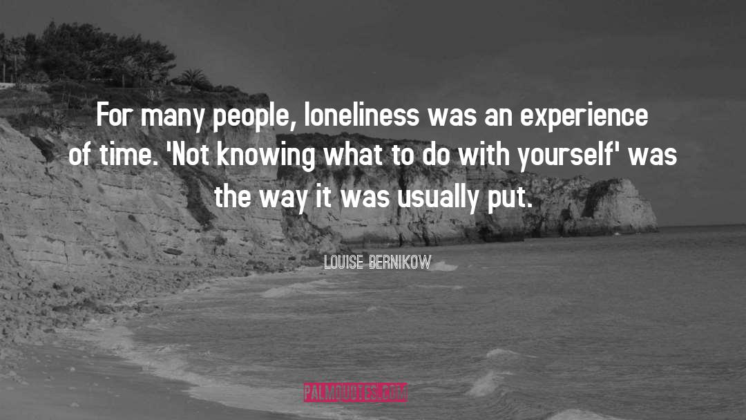 Knowing Ourselves quotes by Louise Bernikow