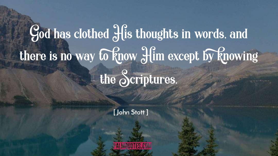 Knowing Scripture quotes by John Stott