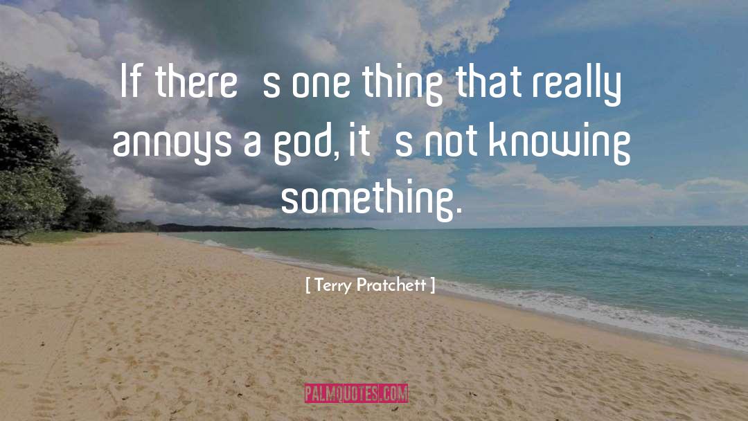 Knowing Something quotes by Terry Pratchett
