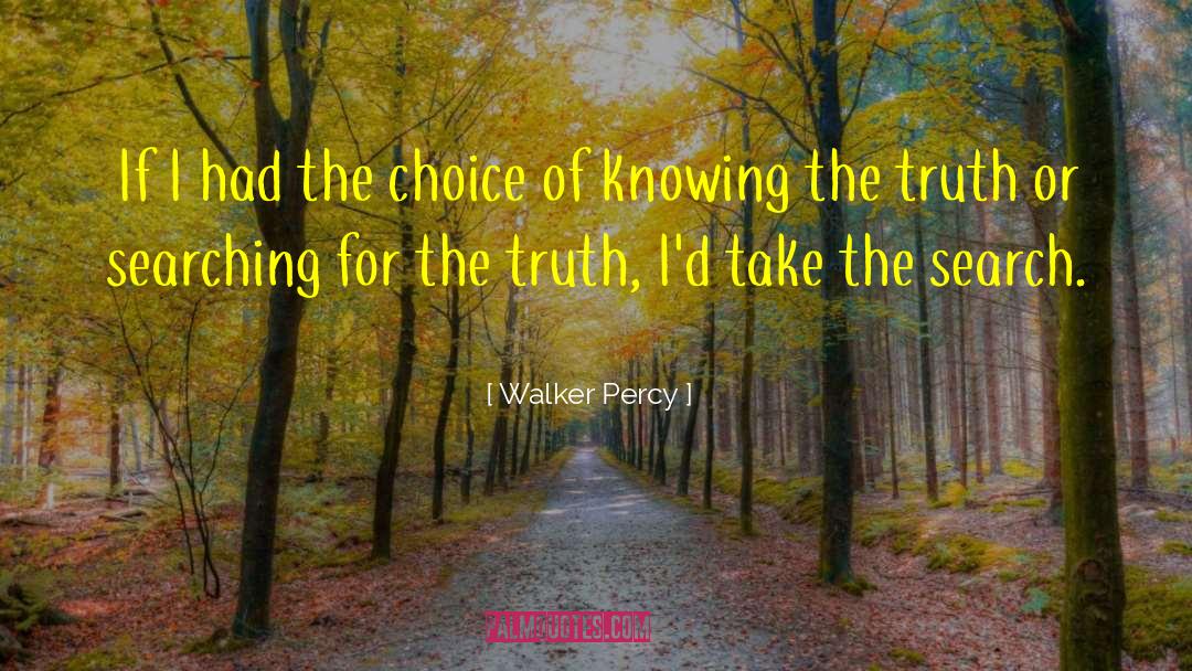 Knowing The Truth quotes by Walker Percy