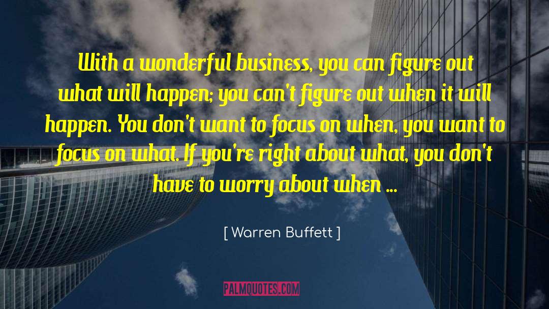 Knowing What You Want quotes by Warren Buffett