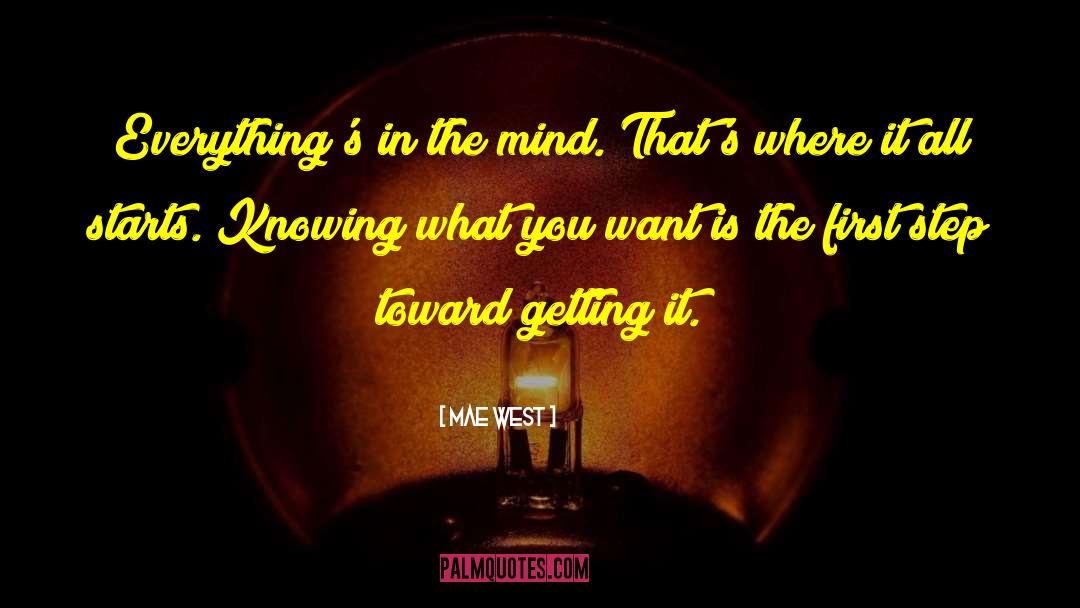 Knowing What You Want quotes by Mae West